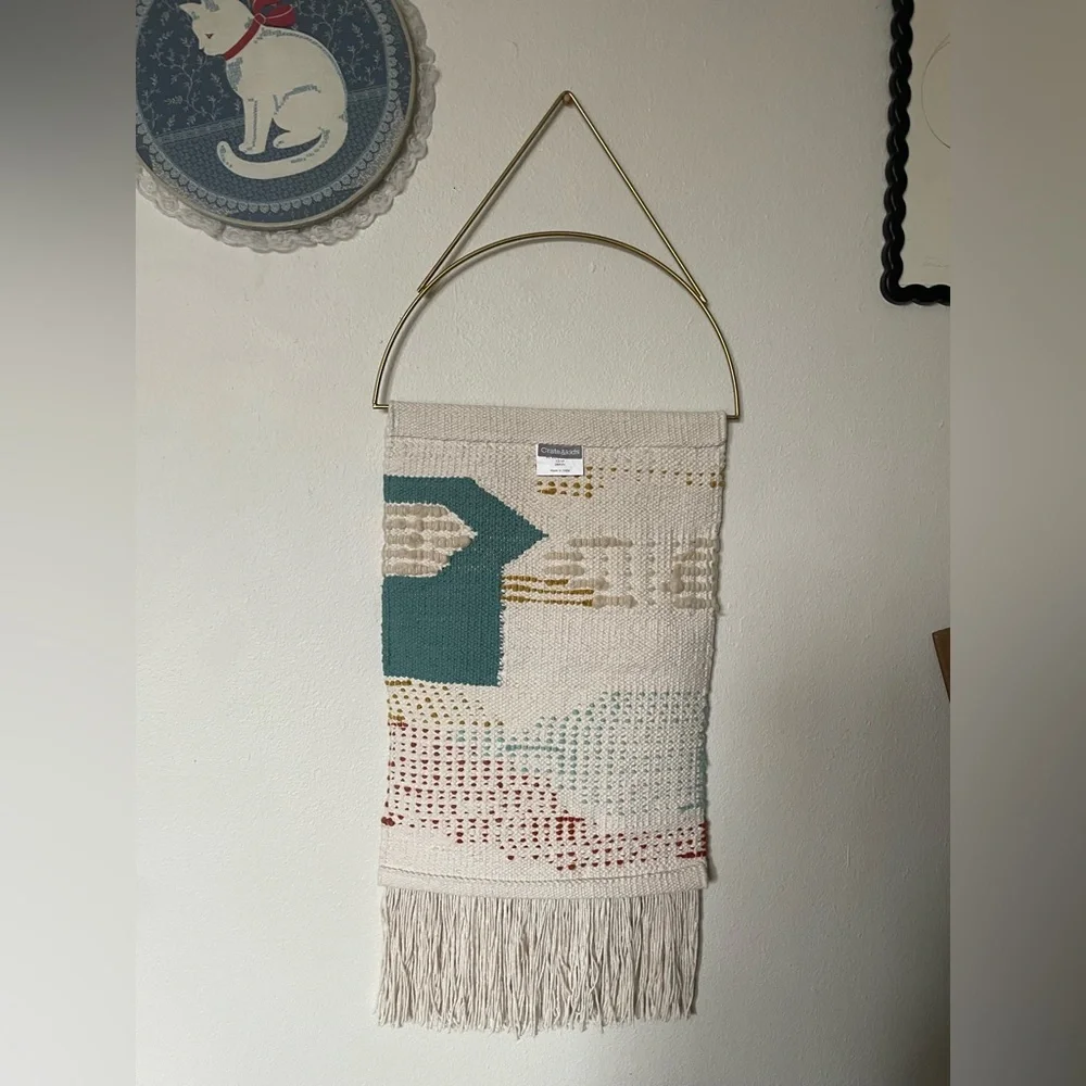 Geo Textured Weave Wall Hanging